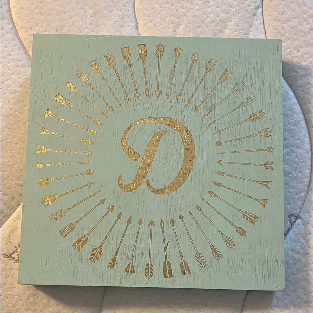 Nautica Green and Gold Decorative Box